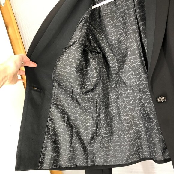 Karl LAGERFELD Black‎ One Button Closure Blazer Sz M - Picture 4 of 13